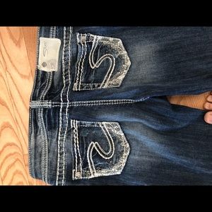 Silver bootcut jeans